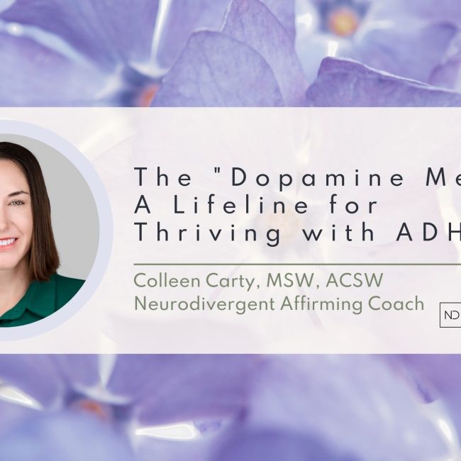 The Dopamine Menu A Lifeline for Thriving with ADHD