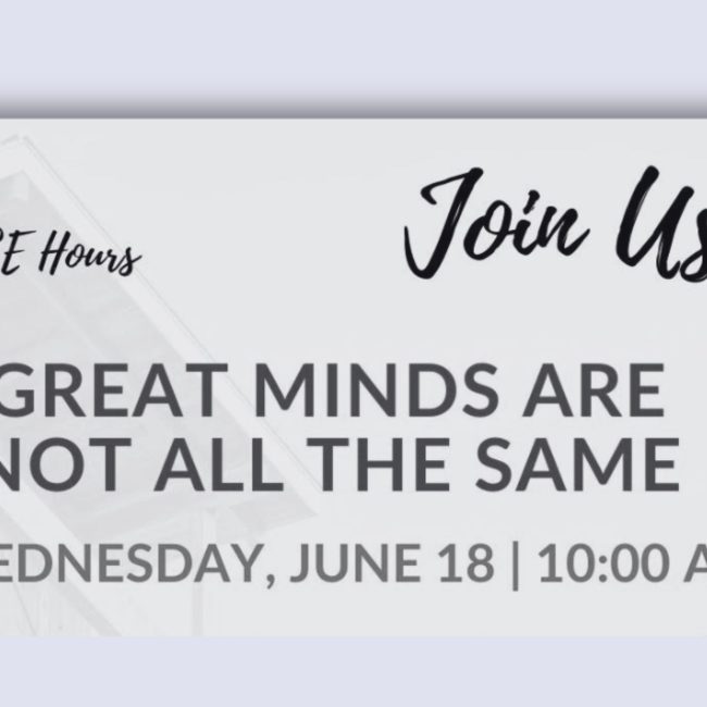 Great Minds Are Not All The Same