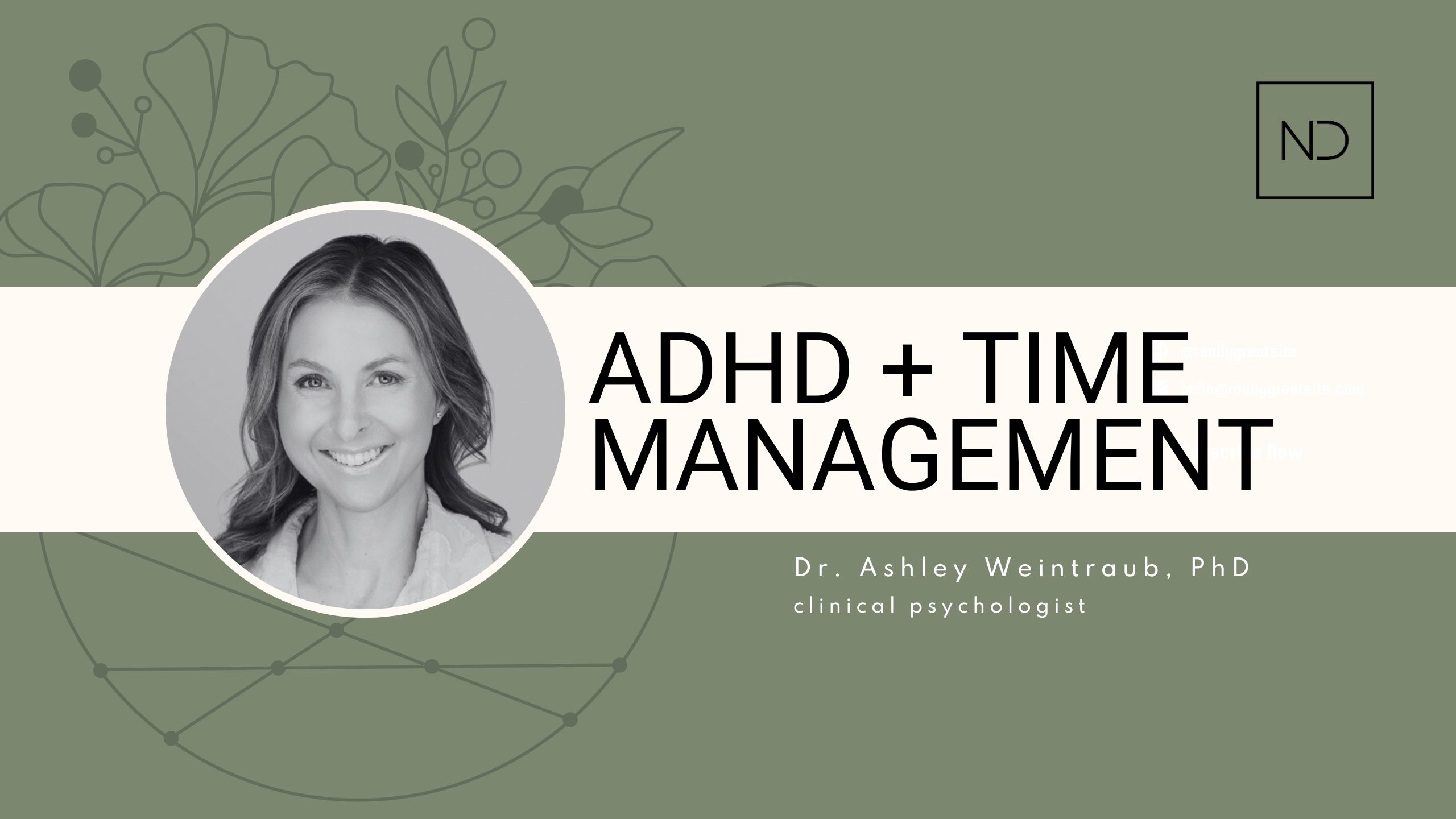 ADHD + TIME MANAGEMENT