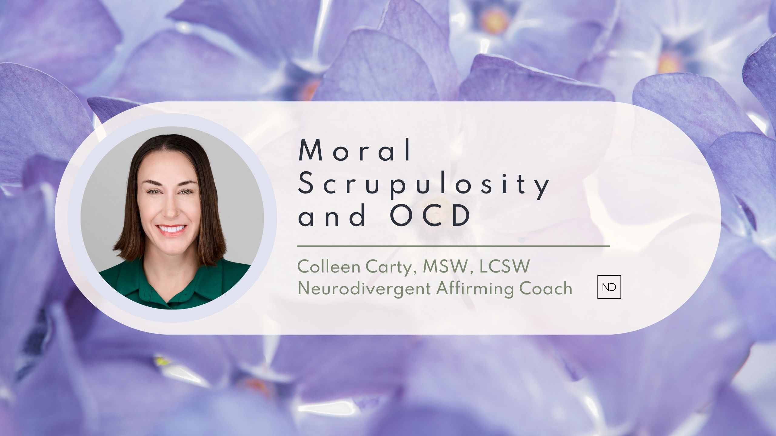 Moral Scrupulosity and OCD
